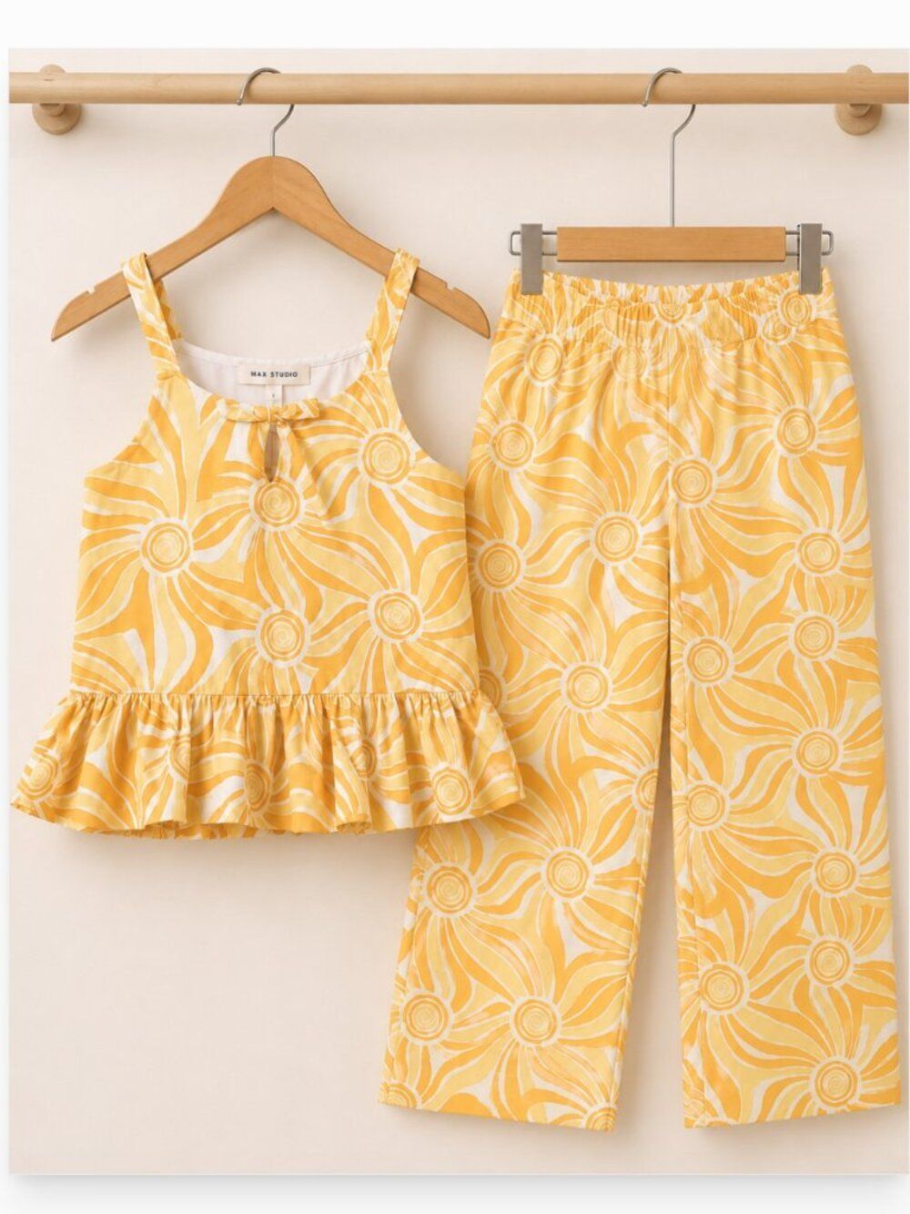 Max Studio Kids Floral Girls Two-Piece Summer Outfit - Size 7-8 - NWT